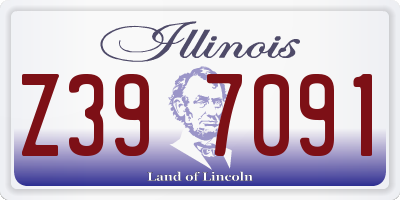IL license plate Z397091