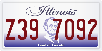 IL license plate Z397092