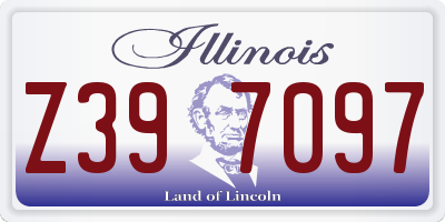 IL license plate Z397097