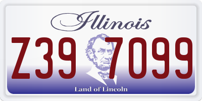 IL license plate Z397099