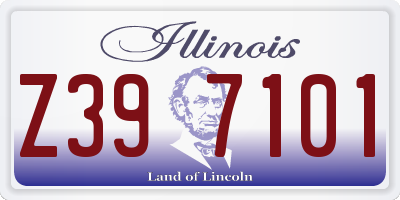 IL license plate Z397101