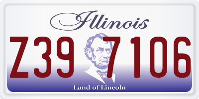 IL license plate Z397106