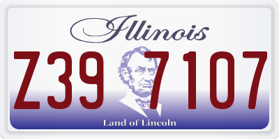 IL license plate Z397107