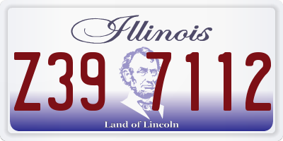 IL license plate Z397112