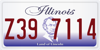 IL license plate Z397114
