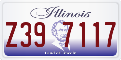 IL license plate Z397117