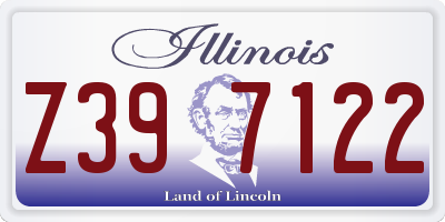 IL license plate Z397122