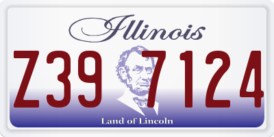 IL license plate Z397124