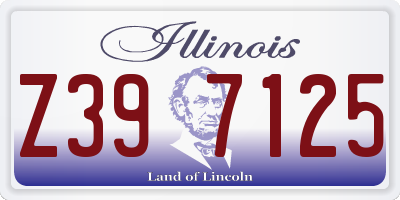 IL license plate Z397125