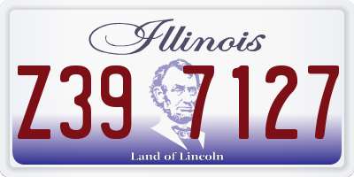 IL license plate Z397127