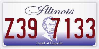 IL license plate Z397133