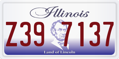 IL license plate Z397137