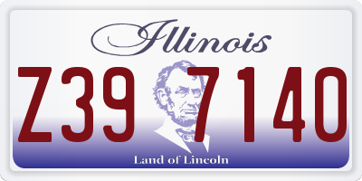 IL license plate Z397140