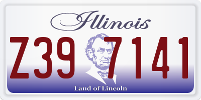 IL license plate Z397141