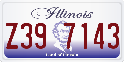 IL license plate Z397143
