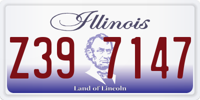IL license plate Z397147