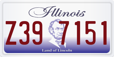 IL license plate Z397151