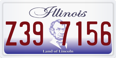 IL license plate Z397156