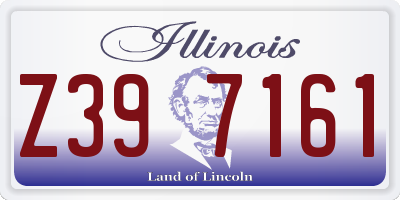 IL license plate Z397161