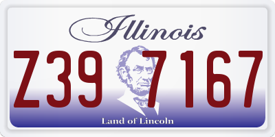 IL license plate Z397167