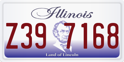 IL license plate Z397168