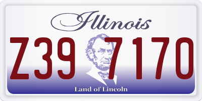 IL license plate Z397170