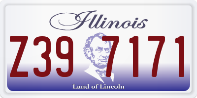 IL license plate Z397171