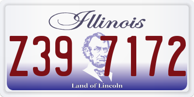 IL license plate Z397172