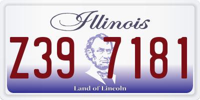 IL license plate Z397181