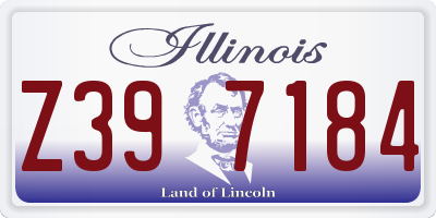 IL license plate Z397184
