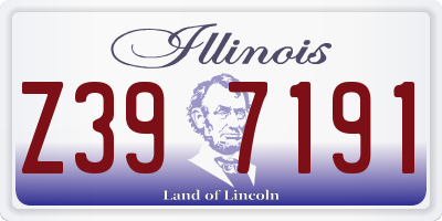 IL license plate Z397191