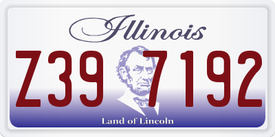 IL license plate Z397192