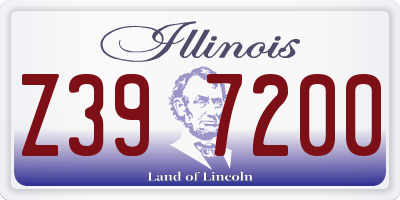 IL license plate Z397200