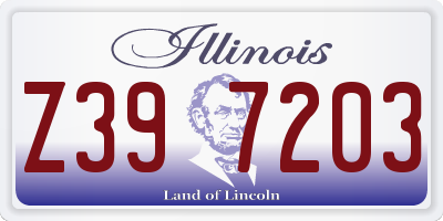 IL license plate Z397203