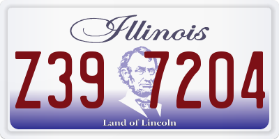 IL license plate Z397204
