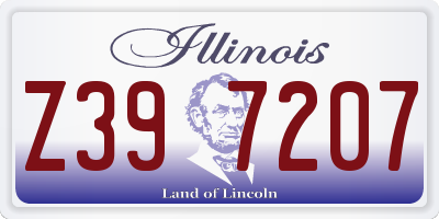 IL license plate Z397207