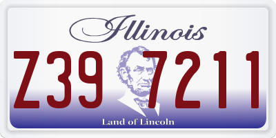 IL license plate Z397211