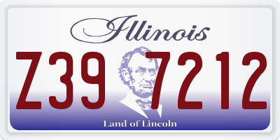 IL license plate Z397212