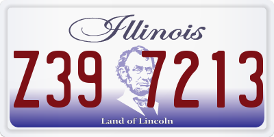 IL license plate Z397213