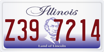 IL license plate Z397214