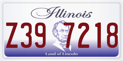 IL license plate Z397218
