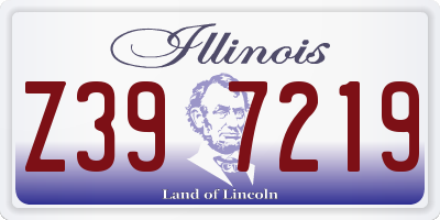 IL license plate Z397219