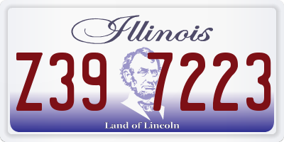 IL license plate Z397223