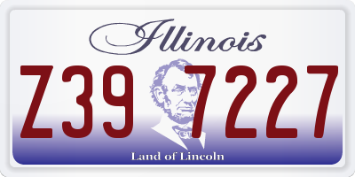 IL license plate Z397227