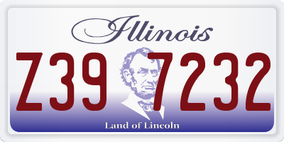 IL license plate Z397232