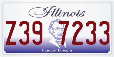 IL license plate Z397233