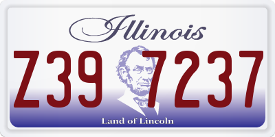 IL license plate Z397237