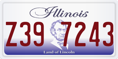 IL license plate Z397243