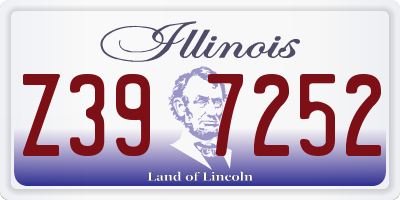 IL license plate Z397252