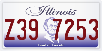 IL license plate Z397253